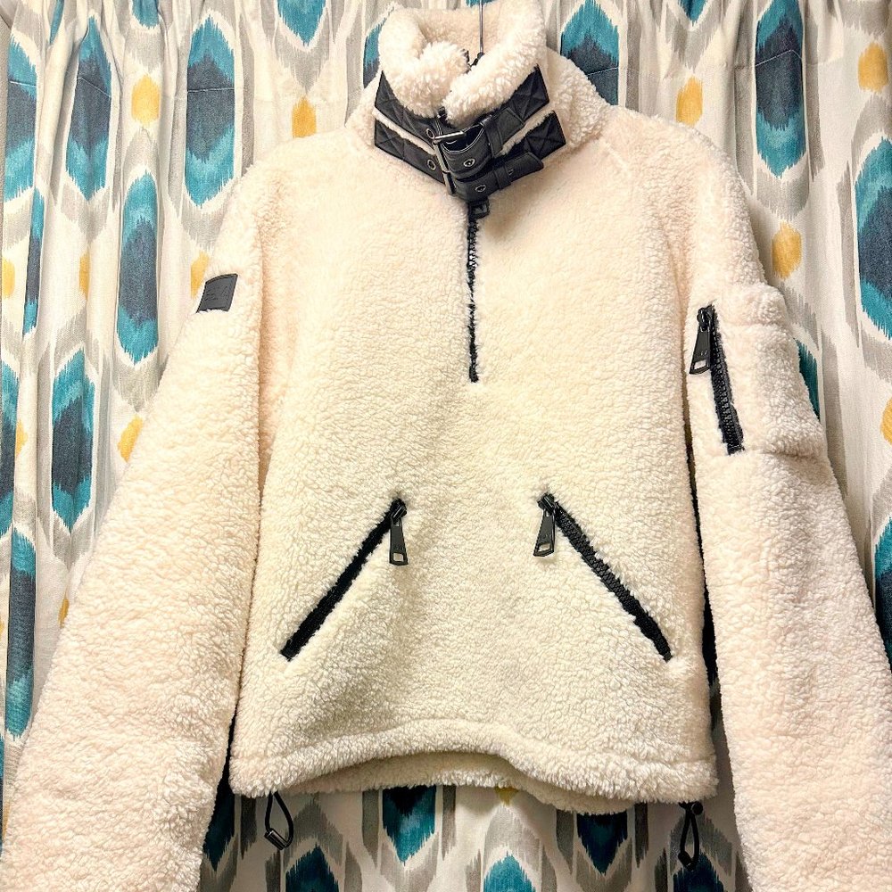 SAM. Faux Shearling Half-zip Jacket
